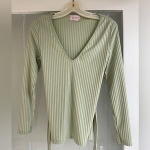 Sage Green Blouse from The Club London